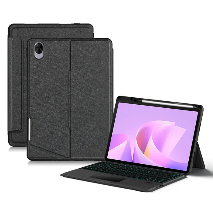 For Huawei MatePad 11.5 S (2026) / (2025) / (2024) Leather Case + Bluetooth-Compatible Keyboard with Backlight Trackpad - 1