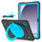 Tablet Case For Samsung Galaxy Tab A9+  /  Tab A11+ with Hand Grip Kickstand Space Planet PC + Silicone Tablet Cover - Black + Blue - 1