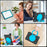 Tablet Case For Samsung Galaxy Tab A9  /  Tab A11 Kickstand Space Planet PC + Silicone Tablet Cover with Shoulder Strap - Black + Blue - 5