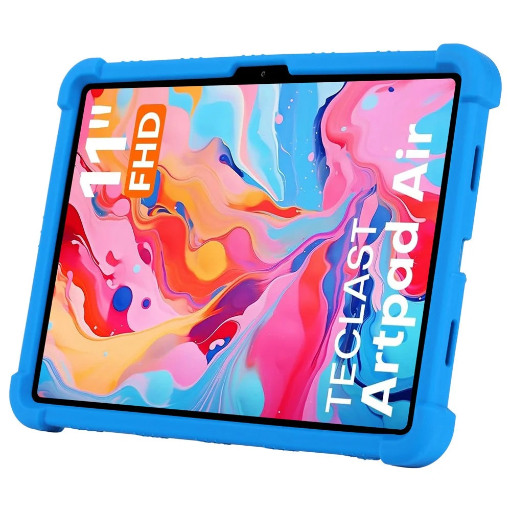 For Teclast ArtPad Air Case Adjustable Kickstand Silicone Tablet Protective Cover - Dark Blue - 3