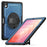 Tablet Case For Samsung Galaxy Tab S11 Kickstand PC + TPU Cover with Hand Strap - Navy Blue - 1