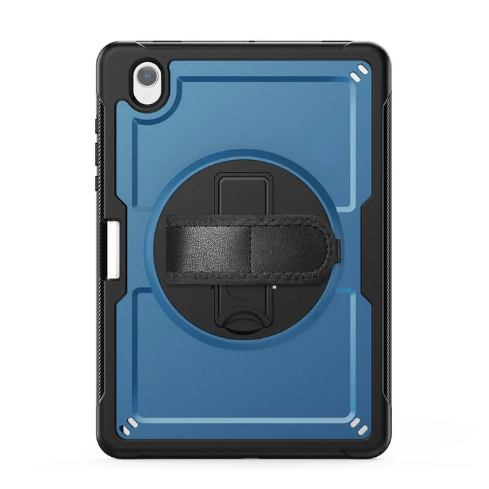 Tablet Case For Samsung Galaxy Tab S11 Kickstand PC + TPU Cover with Hand Strap - Navy Blue - 2