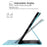 Tablet Case For Samsung Galaxy Tab S10 Lite  /  Tab S10 FE  /  Tab S9 FE Cat Buckle Closure Leather Protective Stand Cover - Baby Blue - 6