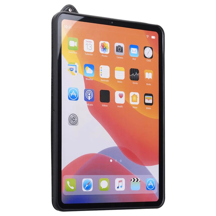 Tablet Case For Samsung Galaxy Tab S10 Lite  /  Tab S10 FE  /  Tab S9 FE Hand Strap Kickstand Leather Tablet Cover - Black - 5