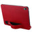 For Samsung Galaxy Tab S11 Case Hand Strap Kickstand Leather Tablet Cover - Red - 3