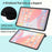 For Samsung Galaxy Tab S11 Case Hand Strap Kickstand Leather Tablet Cover - Red - 5