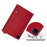 For Samsung Galaxy Tab S11 Case Hand Strap Kickstand Leather Tablet Cover - Red - 7