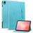 For Samsung Galaxy Tab S11 Case Cat Buckle Closure Leather Protective Stand Cover - Baby Blue - 1