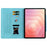 For Samsung Galaxy Tab S11 Case Cat Buckle Closure Leather Protective Stand Cover - Baby Blue - 3