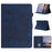 For Samsung Galaxy Tab A8 10.5 (2021) Case Card Holder Stand Butterfly Floral Imprinted Leather Tablet Cover - Blue - 1