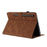 For Samsung Galaxy Tab S10 FE+ Case Card Holder Stand Butterfly Floral Imprinted Leather Tablet Cover - Brown - 2