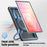 For Samsung Galaxy Tab S11 Case Rotating Kickstand PC + TPU Shockproof Tablet Cover - Navy Blue - 4
