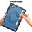 For Samsung Galaxy Tab S11 Case Rotating Kickstand PC + TPU Shockproof Tablet Cover - Navy Blue - 7