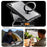 For iPad 10.9 (2022)  /  iPad (2025) Case PC + TPU Tablet Cover with Kickstand  /  Shoulder Strap - Black - 7