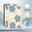 PU Leather Case For Samsung Galaxy Tab A11  /  Tab A9 Pattern Print Tablet Cover Stand with Pen Slot (Stylus Not Included)  - Blue Daisies - 7