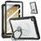 Kickstand Case for Samsung Galaxy Tab A11+ Drop Protection TPU + PC Tablet Cover with 9H Screen Film - Black - 1