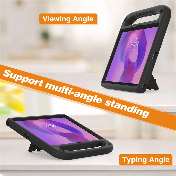 For Lenovo Idea Tab / Tab K11 Gen 2 Case Hand Grip Kickstand Tablet EVA Cover - Black - 4
