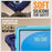 For iPad (2025)  /  10.9 (2022) Case TPU + PC + Silicone Tablet Cover Swivel Kickstand Handle Grip - Navy Blue - 7