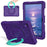 For Samsung Galaxy Tab A11+  /  A9+ Case Hand Grip Kickstand Geometric Pattern PC + EVA Tablet Cover with Shoulder Strap - Purple  /  Mint Green - 2