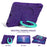 For Samsung Galaxy Tab A11+  /  A9+ Case Hand Grip Kickstand Geometric Pattern PC + EVA Tablet Cover with Shoulder Strap - Purple  /  Mint Green - 6