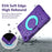 For Samsung Galaxy Tab A11+  /  A9+ Case Hand Grip Kickstand Geometric Pattern PC + EVA Tablet Cover with Shoulder Strap - Purple  /  Mint Green - 7