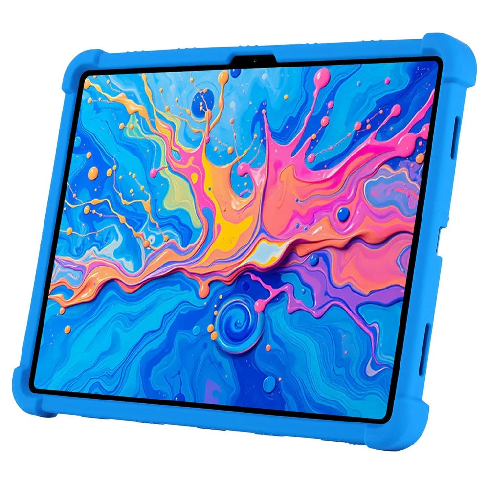 For Teclast ArtPad Pro / Blackview LINK 8 Case Adjustable Kickstand Silicone Tablet Protective Cover - Dark Blue - 2