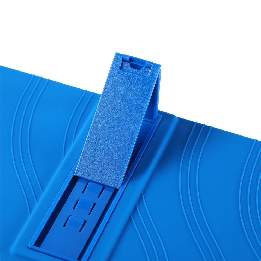For Teclast ArtPad Pro / Blackview LINK 8 Case Adjustable Kickstand Silicone Tablet Protective Cover - Dark Blue - 5