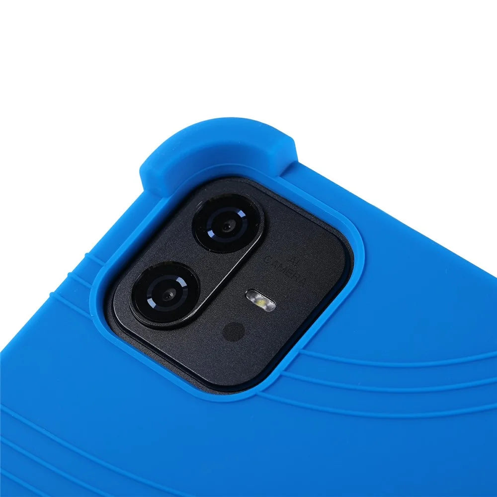 For Teclast ArtPad Pro / Blackview LINK 8 Case Adjustable Kickstand Silicone Tablet Protective Cover - Dark Blue - 6