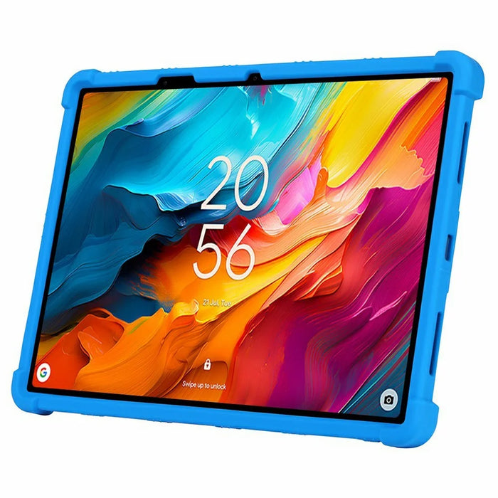 For TCL NxtPaper 14 Case Adjustable Kickstand Silicone Tablet Protective Cover - Dark Blue - 2