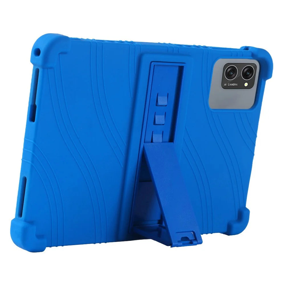 For Winsing T30W Case Adjustable Kickstand Silicone Tablet Protective Cover - Dark Blue - 2