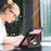 For Samsung Galaxy Tab A11 / A9 Tablet Case Detachable PC + TPU + PU Leather Flip Cover - Pink - 7