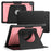 For Samsung Galaxy Tab A11+ / A9+ Tablet Case Detachable PC + TPU + PU Leather Flip Cover - Pink - 1