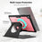 For Samsung Galaxy Tab A11+ / A9+ Tablet Case Detachable PC + TPU + PU Leather Flip Cover - Pink - 4