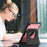 For Samsung Galaxy Tab A11+ / A9+ Tablet Case Detachable PC + TPU + PU Leather Flip Cover - Pink - 7
