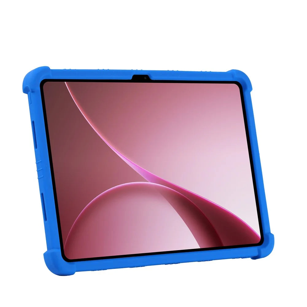 Tablet Case For Oppo Pad Air5  /  OnePlus Pad Go 2 Adjustable Kickstand Silicone Tablet Protective Cover - Dark Blue - 2