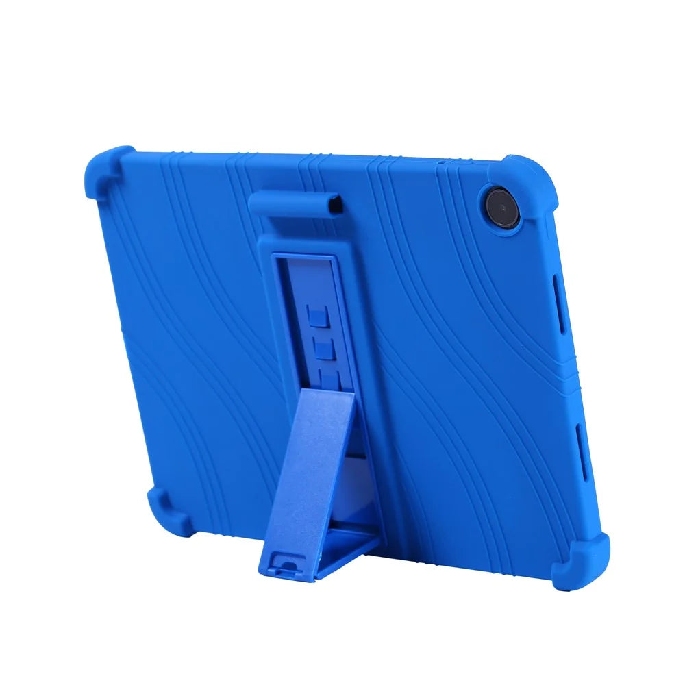 Tablet Case For Oppo Pad Air5  /  OnePlus Pad Go 2 Adjustable Kickstand Silicone Tablet Protective Cover - Dark Blue - 3