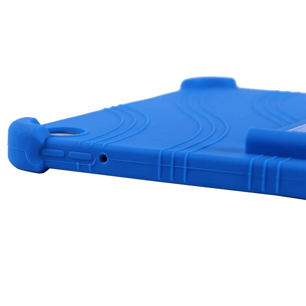 Tablet Case For Oppo Pad Air5  /  OnePlus Pad Go 2 Adjustable Kickstand Silicone Tablet Protective Cover - Dark Blue - 4