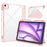 Tablet Case For iPad Air 11 (2026) / (2025) / (2024) / Air (2022) / (2020) / Pro 11 (2022) / (2021) / (2020) / (2018) Magnetic Closure Origami Stand Transparent Leather + TPU + Clear Acrylic Back Cover - Light Pink - 2