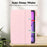 Tablet Case For iPad Air 11 (2026) / (2025) / (2024) / Air (2022) / (2020) / Pro 11 (2022) / (2021) / (2020) / (2018) Magnetic Closure Origami Stand Transparent Leather + TPU + Clear Acrylic Back Cover - Light Pink - 3