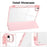Tablet Case For iPad Air 11 (2026) / (2025) / (2024) / Air (2022) / (2020) / Pro 11 (2022) / (2021) / (2020) / (2018) Magnetic Closure Origami Stand Transparent Leather + TPU + Clear Acrylic Back Cover - Light Pink - 4
