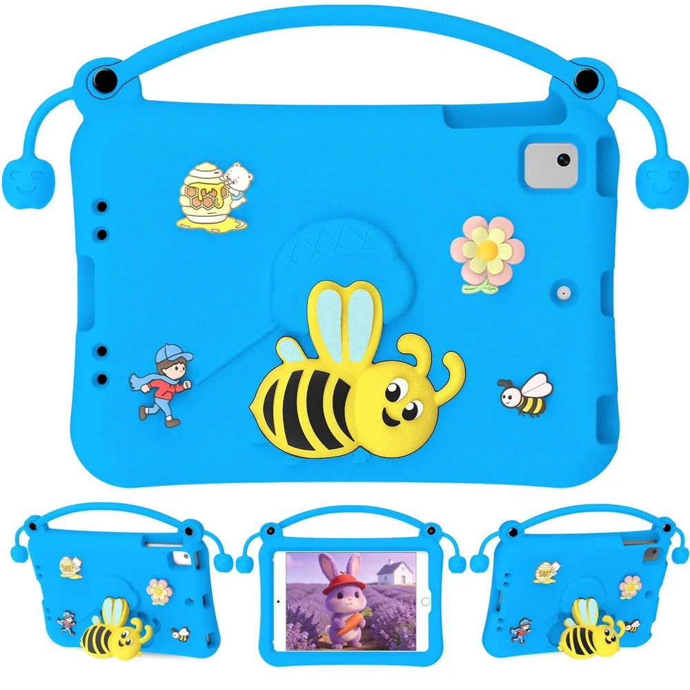 EVA Case For iPad mini (2019) 7.9 inch  /  mini 4  /  mini 3  /  Mini 2  /  Mini Bee Style Kickstand Tablet Cover with Carry Handle - Blue - 1