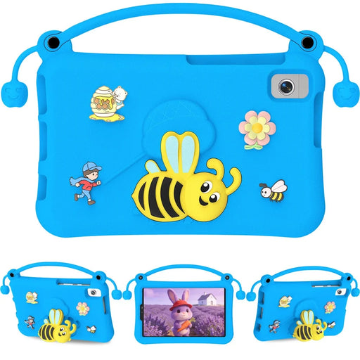 EVA Case For Samsung Galaxy Tab A11  /  A9  /  A7 Lite 8.7-inch  /  A 8.0 (2019)  /  Lenovo Tab K9 Bee Style Kickstand Tablet Cover with Carry Handle - Blue - 1