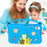 EVA Case For Samsung Galaxy Tab A11  /  A9  /  A7 Lite 8.7-inch  /  A 8.0 (2019)  /  Lenovo Tab K9 Bee Style Kickstand Tablet Cover with Carry Handle - Blue - 3