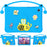For Samsung Galaxy Tab A11+  /  A9+ EVA Case Bee Style Kickstand Tablet Cover with Carry Handle - Blue - 1