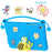 For Samsung Galaxy Tab A11+  /  A9+ EVA Case Bee Style Kickstand Tablet Cover with Carry Handle - Blue - 2