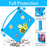 For Samsung Galaxy Tab A11+  /  A9+ EVA Case Bee Style Kickstand Tablet Cover with Carry Handle - Blue - 4