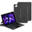 For iPad Air (2022) / (2020) Leather Case + Bluetooth-Compatible Keyboard with Backlight Trackpad - 1