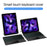 For iPad Air (2022) / (2020) Leather Case + Bluetooth-Compatible Keyboard with Backlight Trackpad - 4
