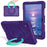 For Samsung Galaxy Tab A11  /  A9 Case Hand Grip Kickstand Geometric Pattern PC + EVA Tablet Cover with Shoulder Strap - Purple  /  Mint Green - 2