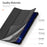 DUX DUCIS For OnePlus Pad Go 2 Case  Domo Series Tri-fold Stand PU Leather Tablet Cover - Black - 5